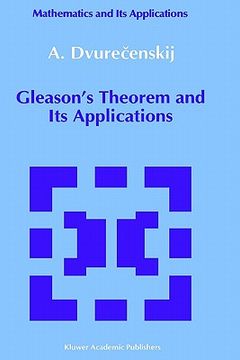 portada gleason's theorem and its applications
