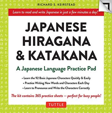 portada Japanese Hiragana & Katakana Language Practice Pad: Learn the two Japanese Alphabets Quickly & Easily With This Japanese Language Learning Tool (Tuttle Practice Pads) (in English)