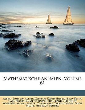 portada mathematische annalen, volume 61 (in English)