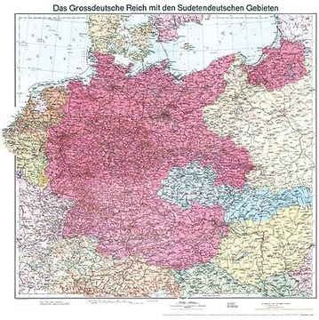 portada Historische Karte: Deutschland - das Großdeutsche Reich mit dem Sudetendeutschen Gebieten, 1938 (Plano) (in German)