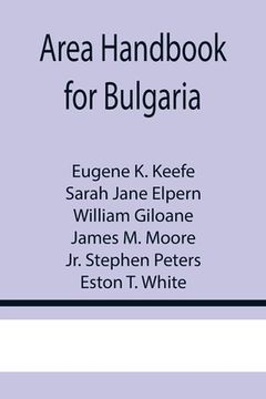portada Area Handbook for Bulgaria (en Inglés)