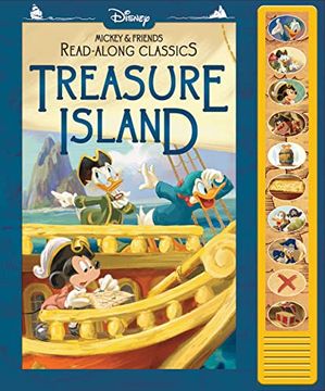 portada Disney Mickey Mouse and Minnie Mouse Read-Along Classics - Treasure Island Interactive Sound Book - Press Buttons to Hear Story Read Aloud - pi Kids 