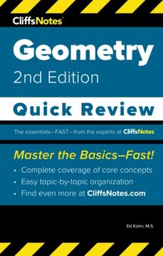 portada Cliffsnotes Geometry: Quick Review (en Inglés)