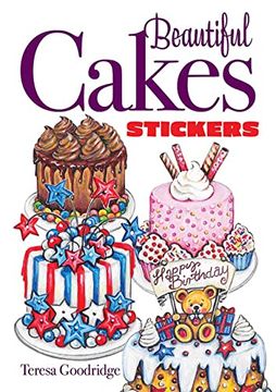 portada Beautiful Cakes Stickers (Dover Stickers) (en Inglés)