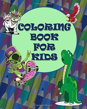 portada Coloring Book for Kids: Perfect Gift for Boys and Girls, Ages 4-9 | 50 Unique Pages (in English)