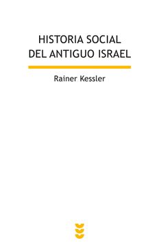 portada Historia Social del Antiguo Israel (in Spanish)