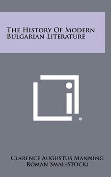 portada the history of modern bulgarian literature (in English)