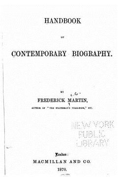 portada Handbook of Contemporary Biography (en Inglés)
