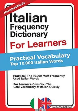 portada Italian Frequency Dictionary for Learners: Practical Vocabulary - top 10. 000 Italian Words (en Inglés)