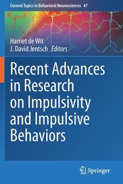 portada Recent Advances in Research on Impulsivity and Impulsive Behaviors (in English)