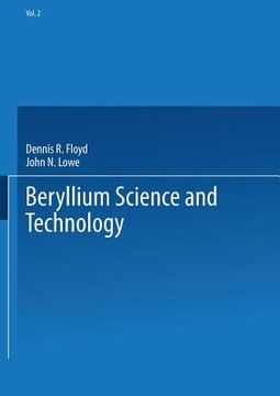 portada Beryllium Science and Technology: Volume 2 (en Inglés)