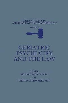 portada Geriatric Psychiatry and the Law (in English)