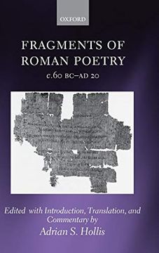 portada Fragments of Roman Poetry C. 60 Bc-Ad 20 (en Inglés)