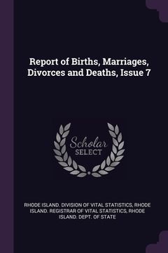 portada Report of Births, Marriages, Divorces and Deaths, Issue 7