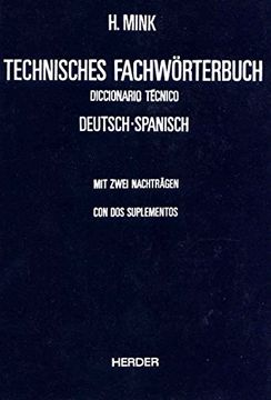 portada Technisches Fachworterbuch Diccionario Tecnico Band i Deutsch-Spanisch Tomo i Aleman-Espanol con dos Suplementos