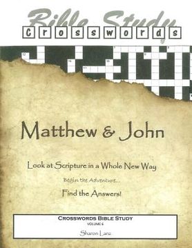 portada Crosswords Bible Study: Matthew and John (en Inglés)