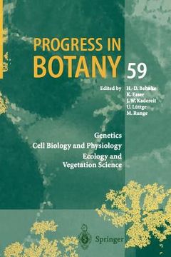 portada progress in botany: genetics cell biology and physiology ecology and vegetation science