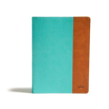 portada CSB Tony Evans Study Bible, Teal/Earth Leathertouch: Study Notes and Commentary, Articles, Videos, Easy-To-Read Font (in English)