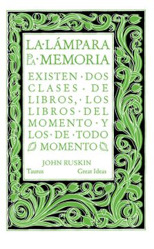 portada La Lámpara de la Memoria (in Spanish)