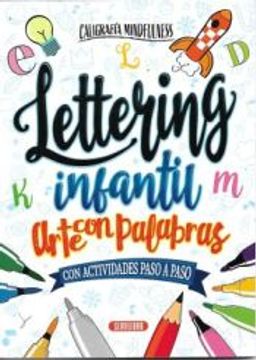 portada Lettering Infantil, Arte con Palabras- con Actividades Paso a pas