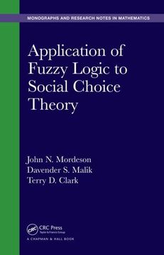 portada Application of Fuzzy Logic to Social Choice Theory (Monographs and Research Notes in Mathematics) (en Inglés)