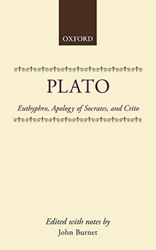 portada Euthyphro, Apology of Socrates, and Crito (Clarendon Paperbacks) (en Inglés)