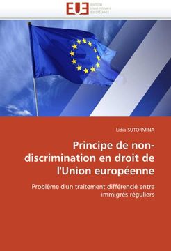 portada Principe de Non-Discrimination En Droit de L'Union Europeenne