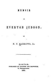 portada Memoir of Everton Judson (en Inglés)