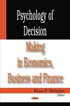 portada Psychology of Decision Making in Economics, Business and Finance (en Inglés)