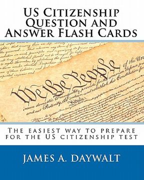 portada us citizenship question and answer flash cards (in English)