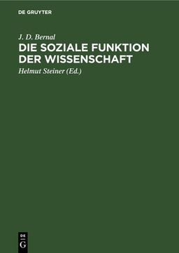 portada Die Soziale Funktion der Wissenschaft (en Alemán)