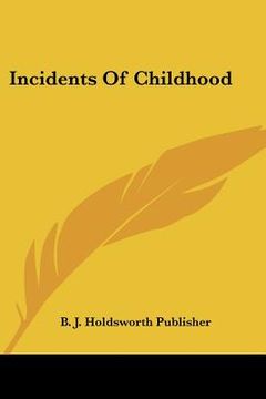 portada incidents of childhood