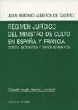 portada Regimen juridico del ministro de culto en España y Francia