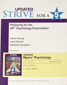 portada Updated Strive for a 5: Preparing for the Ap(r) Psychology Exam (in English)