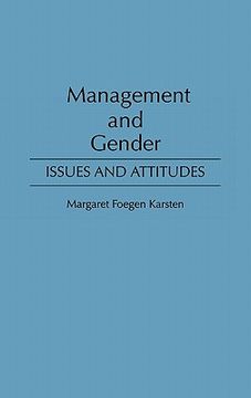 portada management and gender: issues and attitudes (en Inglés)