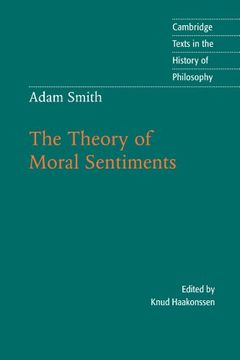 portada Adam Smith: The Theory of Moral Sentiments Paperback (Cambridge Texts in the History of Philosophy) (in English)