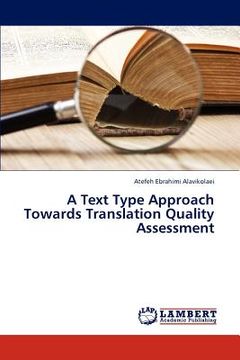 portada a text type approach towards translation quality assessment (in English)