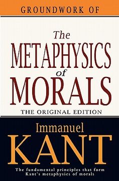 portada Groundwork of the Metaphysics of Morals 