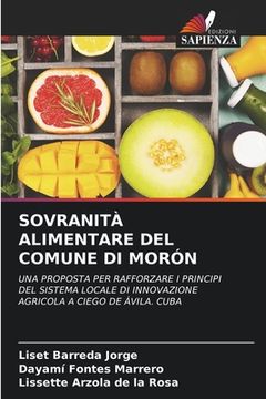 portada Sovranità Alimentare del Comune Di Morón (en Italiano)
