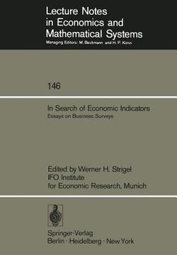 portada in search of economic indicators: essays on business surveys (in English)