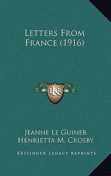 portada letters from france (1916) (en Inglés)