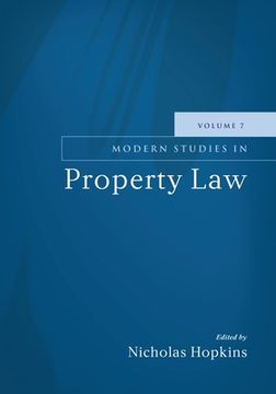 portada Modern Studies in Property Law: Volume 7