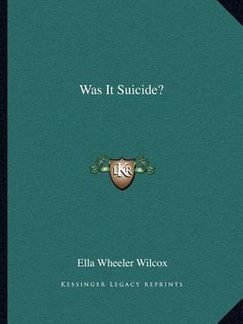 portada was it suicide? (en Inglés)