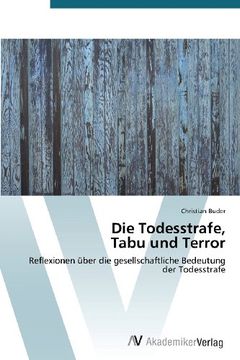 portada Die Todesstrafe, Tabu Und Terror