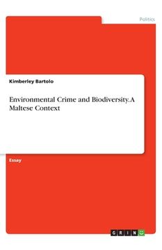 portada Environmental Crime and Biodiversity. A Maltese Context (en Inglés)