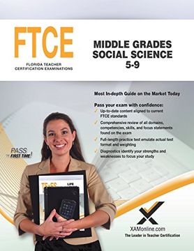 portada Ftce Middle Grades Social Science 5-9 (en Inglés)