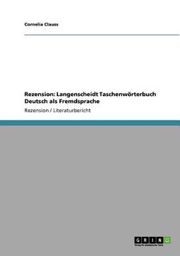 portada Rezension: Langenscheidt Taschenwörterbuch Deutsch als Fremdsprache