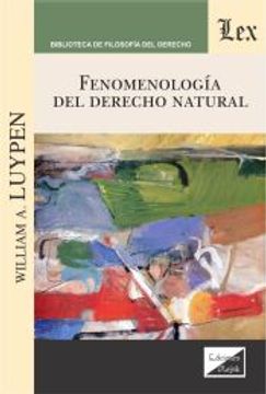 portada Fenomenología del Derecho Natural
