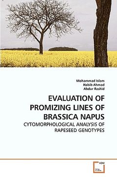 portada evaluation of promizing lines of brassica napus (en Inglés)