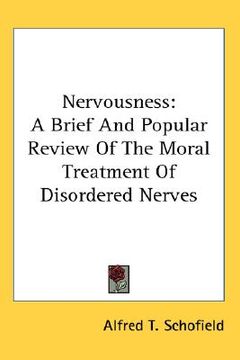 portada nervousness: a brief and popular review of the moral treatment of disordered nerves